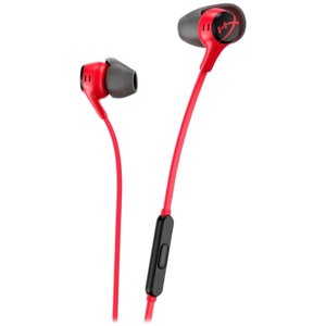 Навушники вкладиші дротові HyperX Cloud Earbuds II 3.5 мм Red (705L8AA)