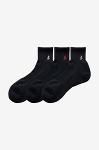 Шкарпетки Gramicci 3-pack Basic Short Socks чоловічі колір чорний SX. M03-black