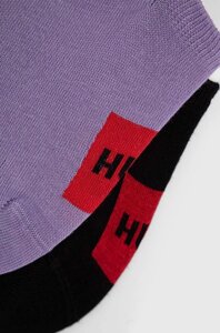 Шкарпетки HUGO 2-pack чоловічі колір фіолетовий