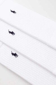 Шкарпетки Polo Ralph Lauren 3-pack чоловічі колір білий