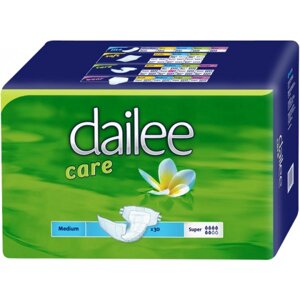 Одноразові підгузки Dailee Care Super для дорослих дихаючі Розмір 3, 30 шт. (144.12.002)