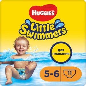 Одноразові підгузники-трусики для плавання Huggies Little Swimmers 5-6 (12-18 кг), 11 шт. (5029053538426)