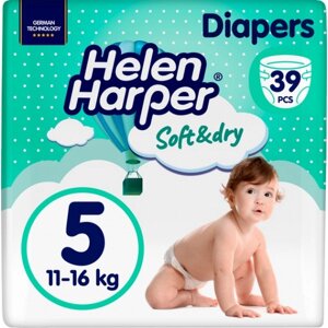 Одноразові підгузки Helen Harper Soft&Dry 5 (11-16кг) 39шт Junior (5411416060154)