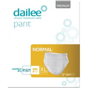 Одноразові підгузки-трусики Dailee для дорослих Normal Extra Large, 14 шт. (8595611625657)