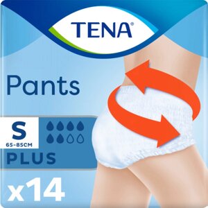 Одноразові підгузки-трусики Tena для дорослих Pants Plus S 14 шт. (7322541773346)