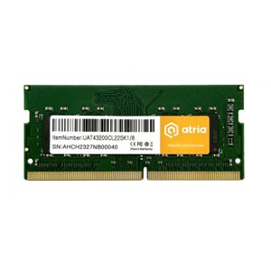 Пам'ять DDR ATRIA SO-DIMM DDR4 8/3200 (UAT43200CL22SK1/8)