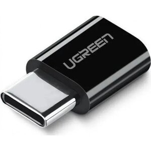 Перехідник ugreen US157 USB-C to micro USB adapter black (30391)