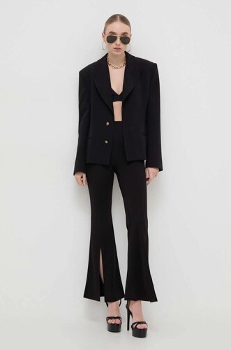 Піджак Versace Jeans Couture колір чорний однобортний однотонна