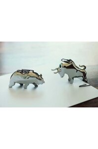 Підставка для скріпок Philippi Bull & Bear 2-pack