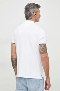 Поло Tommy Hilfiger чоловічий колір білий з принтом