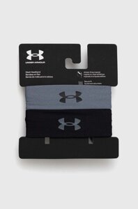 Пов'язки на голову Under Armour Mesh 2-pack колір чорний