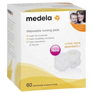 Прокладки для грудей Medela Disposable Nursing Pads 60 шт. (008.0374)