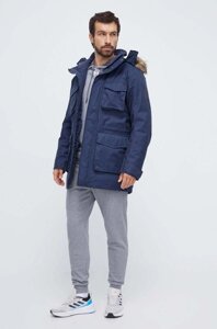 Пухова куртка Jack Wolfskin чоловіча колір синій зимова