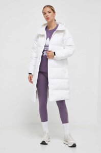 Пухова куртка The North Face жіноча колір білий зимова oversize