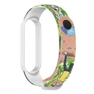 Ремінець для фітнес-браслету Armorstandart RM for Xiaomi Mi Band 7/6/5 Cartoon White (ARM59272)