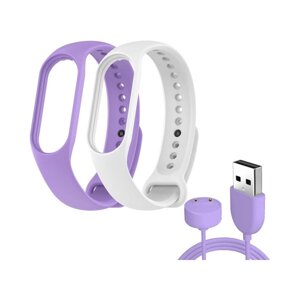 Ремінець для фітнес-браслету Armorstandart Set for Xiaomi Mi Band 7/6/5 New Style Lavender (ARM77039)