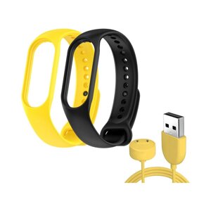 Ремінець для фітнес-браслету Armorstandart Set for Xiaomi Mi Band 7/6/5 New Style Yellow (ARM77040)