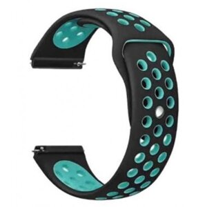 Ремінець для смарт-годинника BeCover Nike Style for Samsung Galaxy Watch/Active/Active 2/Watch 3/Gear S2 Classic/Gear Sport Black-Blue (705692)