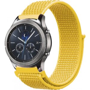 Ремінець для смарт-годинника BeCover Nylon Style for Xiaomi Amazfit Bip/Bip Lite/Bip S Lite/GTR 42mm/GTS/TicWatch S2/TicWatch E Yellow (705831)