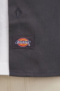 Сорочка Dickies чоловіча колір сірий regular класичний комір