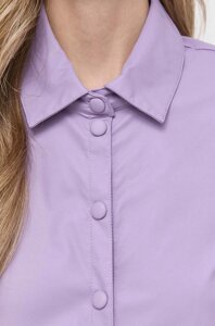 Сорочка Twinset жіноча колір фіолетовий regular класичний комір