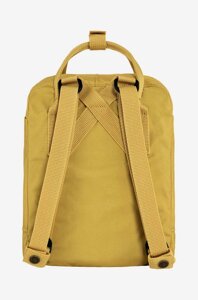 Рюкзак Fjallraven Kanken Mini колір жовтий малий з аплікацією F23561.135-135