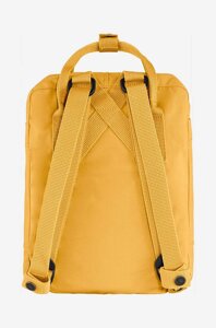 Рюкзак Fjallraven Kanken Mini колір жовтий малий з аплікацією F23561.160-160