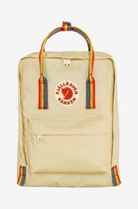 Рюкзак Fjallraven Rainbow колір бежевий великий з принтом F23620.115.907-907