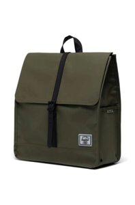 Рюкзак Herschel City Backpack колір зелений великий однотонний