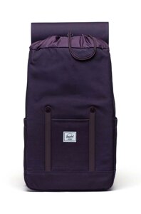 Рюкзак Herschel Retreat Backpack колір фіолетовий великий однотонний