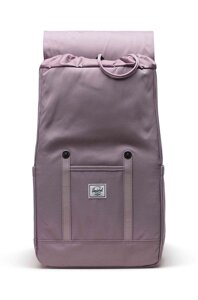 Рюкзак Herschel Retreat Backpack колір фіолетовий великий однотонний