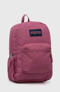 Рюкзак Jansport Cross Town колір рожевий великий з аплікацією EK0A5BAI8O11