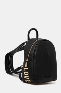 Рюкзак Love Moschino жіночий колір чорний малий однотонний JC4030PP1