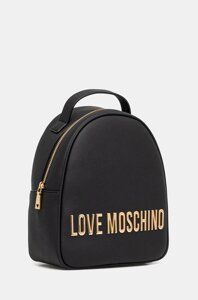 Рюкзак Love Moschino жіночий колір чорний малий з аплікацією JC4197PP1