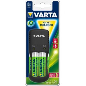 З/пристрій для акумуляторів AA/AAA Varta Pocket Charger + 4AA 2600 mAh NI-MH (57642101471)
