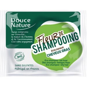 Шампунь жіночий Douce Nature твердий Fleur de Shampooing для жирного волосся 85 г (3380380058585)