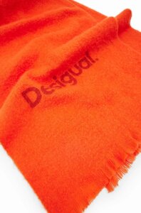 Шарф Desigual жіночий колір помаранчевий візерунок