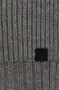 Шарф з домішкою вовни AllSaints колір сірий однотонний