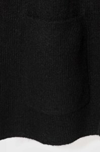 Шарф з домішкою вовни Silvian Heach колір чорний однотонний