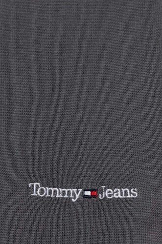 Шарф Tommy Jeans чоловічий колір сірий з принтом