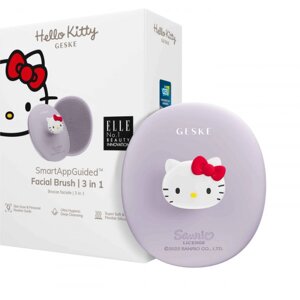 Щітка для чищення обличчя GESKE Facial Brush З в 1 by Hello Kitty фіолетовий з тримачем (HK000052PU01)