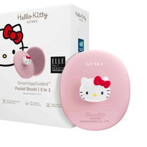 Щітка для чищення обличчя GESKE Facial Brush З в 1 by Hello Kitty рожевий з тримачем (HK000052PI01)