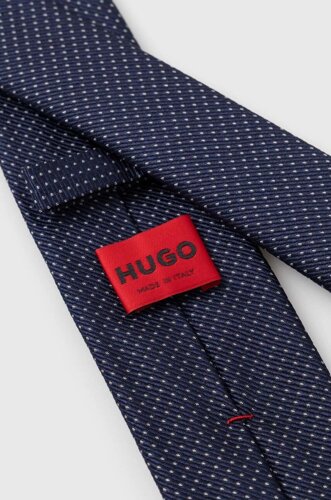 Шовковий галстук HUGO колір синій