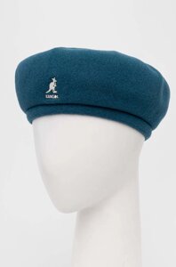 Вовняний берет Kangol колір зелений вовна