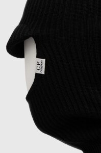 Вовняний капор C. P. Company Ski Mask колір чорний 15CMAC269A005509A