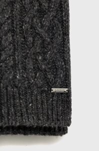 Вовняний шарф Lauren Ralph Lauren колір сірий меланж