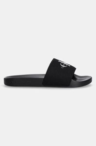 Шльопанці Calvin Klein Jeans SLIDE MONOGRAM WMNS жіночі колір чорний YW0YW01835