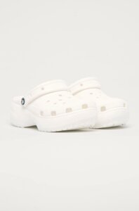 Шльопанці Crocs Classic Platform Clog жіночі колір білий 206750