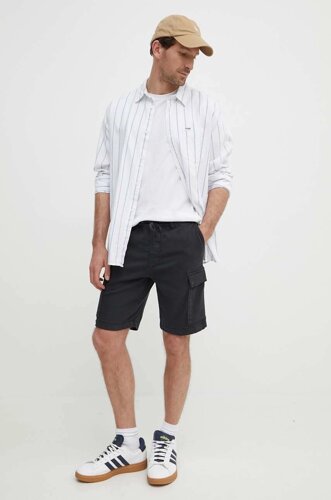 Шорти pepe jeans gymdigo CARGO SHORT чоловічі колір чорний PM801077