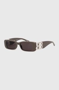 Сонцезахисні окуляри Balenciaga BB0096S жіночі колір сірий